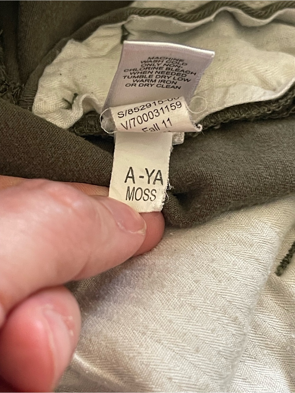Banana Republic Olive Green Flare Leg Pants Women's Size 2 Stretch Chino Trouser - Picture 10 of 13